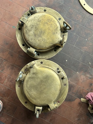 Coppia oblò bronzo - coppia,